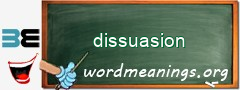 WordMeaning blackboard for dissuasion